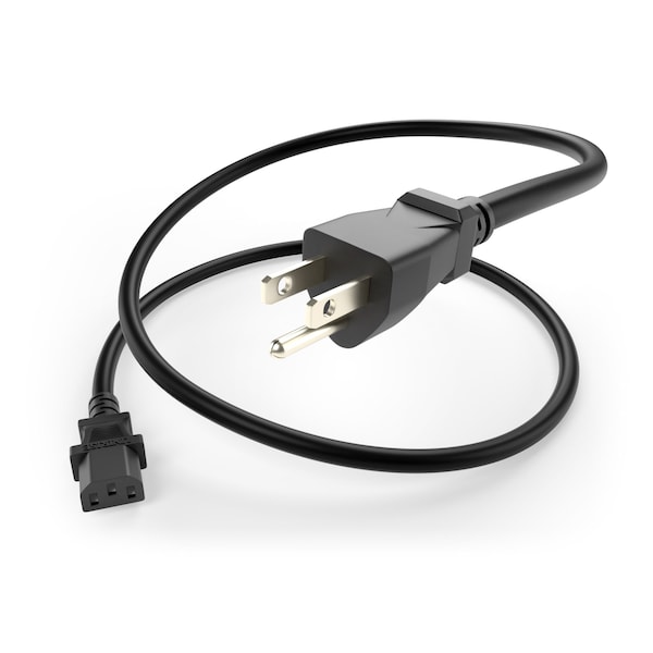 Unc Group 2Ft Power Cord 5/15P - C13 10Amp Black PWCD-515PC13-10A-02F-BLK - main